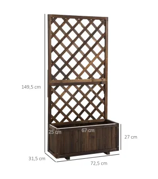 Jardinera con Enrejado