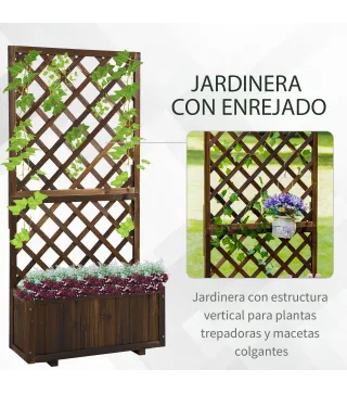 Jardinera con Enrejado