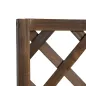Jardinera con Enrejado de Madera Macetero de Jardín con Soporte para Trepadora 72,5x31,5x149,5 cm Carbonizado