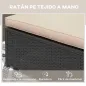 Tumbona de Ratán