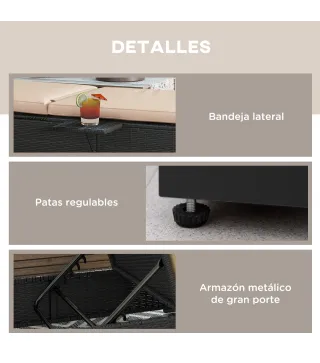 Tumbona de Ratán