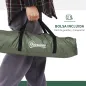 Tienda de Camping Plegable con 2 Ventanas de Malla Bolsa de Transporte y Marco de Fibra de Vidrio 206x152x110 cm Verde