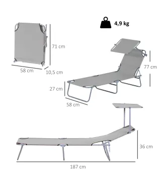 Tumbona Plegable