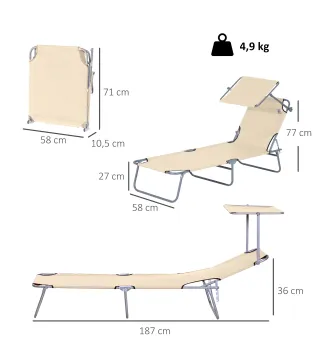 Tumbona Plegable