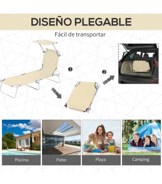 Tumbona Plegable