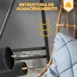 Soporte para Silla Colgante Sostén para Columpio con Marco de Acero Carga 150 kg para Patio Terraza Negro
