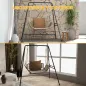 Soporte para Silla Colgante Sostén para Columpio con Marco de Acero Carga 150 kg para Patio Terraza Negro