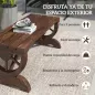 Banco de Madera con Ruedas Decorativas Estilo Rústico Carga 250 kg para Patio Terraza Balcón 98x50x39,5 cm Carbonizado Banco de Madera con Ruedas Decorativas Estilo Rústico Carga 250 kg para Patio Terraza Balcón 98x50x39,5 cm Carbonizado