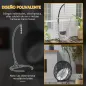 Soporte para Silla Colgante con Base Estable Marco de Silla de Metal Soporte para Silla Columpio Ø102x195 cm Negro
