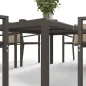 Conjunto de Mesa y 6 Sillas de Jardín con Sillas Apilables y Marco de Acero para Terraza Patio Caqui y Marrón