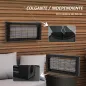 Lámpara Antimosquitos con Luces LED Mata Mosquitos Eléctrico Efecto 60 m² para Interior 49x6x25 cm Negro
