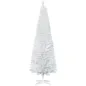 Árbol de Navidad Artificial Estrecho 180 cm con 390 Ramas y Base Desmontable Fácil de Montar Blanco