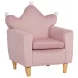 Sillón Infantil Mini Sofá para Niños de +3 Años con Asiento Acolchado y Reposabrazos 50x42x58 cm Rosa