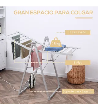 Tendedero Eléctrico Plegable