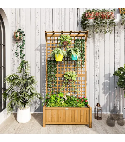 Jardinera con Enrejado