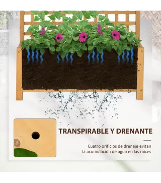 Jardinera con Enrejado
