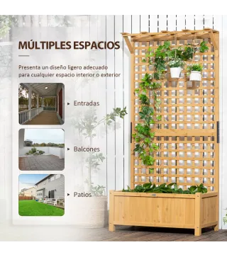 Jardinera con Enrejado