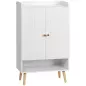 Mueble Zapatero con 2 Puertas Armario de Zapatos para 15 Pares de Zapatos para Pasillo Entrada 60x33x100cm Blanco Mueble Zapatero con 2 Puertas Armario de Zapatos para 15 Pares de Zapatos para Pasillo Entrada 60x33x100cm Blanco