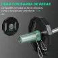 Conjunto de 2 Discos de Pesas de 5 kg con Orificio de 50 mm para Entrenamiento de Fuerza Ø24x3,5 cm Negro