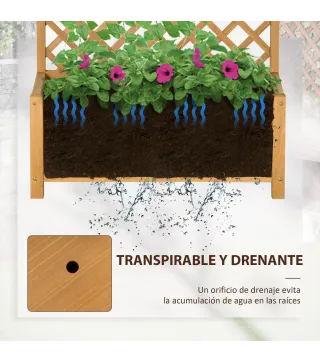 Jardinera con Enrejado