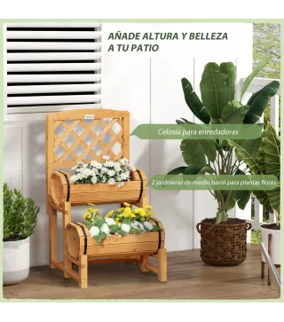 Jardinera con Enrejado