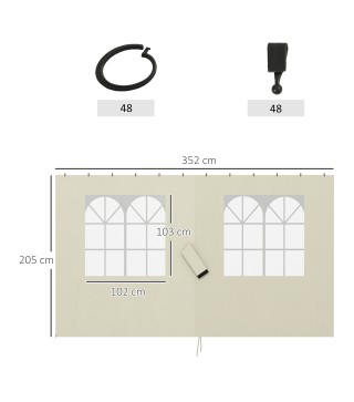 Laterales para Carpa