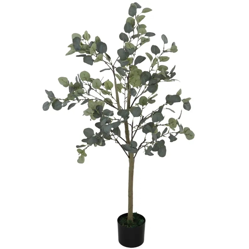Planta Artificial Decorativa de 150 cm Eucaliptus Sintético con 230 Hojas en Maceta para Interior Verde