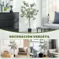 Planta Artificial Decorativa de 150 cm Eucaliptus Sintético con 230 Hojas en Maceta para Interior Verde