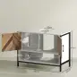 Mueble bajo Lavabo con 2 Puertas y Compartimento Abierto para Lavabo con o sin Pedestal 80x40x60 cm Crema y Nogal Mueble bajo Lavabo con 2 Puertas y Compartimento Abierto para Lavabo con o sin Pedestal 80x40x60 cm Crema y Nogal