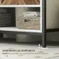 Mueble bajo Lavabo con 2 Puertas y Compartimento Abierto para Lavabo con o sin Pedestal 80x40x60 cm Crema y Nogal Mueble bajo Lavabo con 2 Puertas y Compartimento Abierto para Lavabo con o sin Pedestal 80x40x60 cm Crema y Nogal