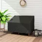 Funda para Banco de Jardín de 2 Plazas Tela Oxford 600D con Recubrimiento Impermeable para Patio Terraza 140x84x56/94 cm