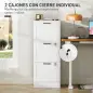 Mueble Archivador con 3 Cajones Cajonera para Escritorio con Rieles Colgantes Ajustables para A4 y Carta Blanco