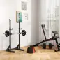 Juego de Discos Pesas de 4 Piezas 2x5 kg 2x7,5 kg con Orificios de 2,5 cm para Entrenamiento Fitness en Hogar Negro