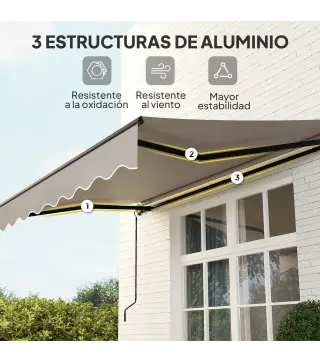 Toldo Manual Retráctil