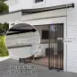 Toldo Retráctil de Aluminio para Ventanas y Puertas con Protección UV30+ y Inclinación Ajustable 360x220 cm Gris