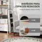 Escalera Plegable de 3 Peldaños 71x46,5x105,3 cm con Superficie Antideslizante Asa de Transporte y Carga Máxima 150 kg