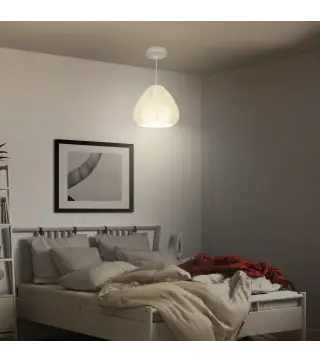 Lámpara de Techo LED Moderna Ø20,5x17,5 cm con Pantalla de Impresión 3D Luz Cálida de 3000K para Salón Dormitorio Cocina