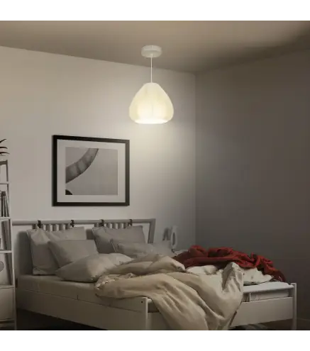 Lámpara de Techo LED Moderna Ø20,5x17,5 cm con Pantalla de Impresión 3D Luz Cálida de 3000K para Salón Dormitorio Cocina