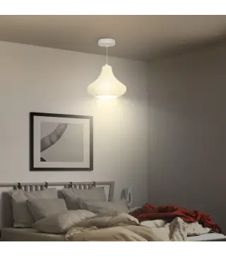 Lámpara de Techo LED Moderna Ø22x18 cm con Pantalla de Impresión 3D Luz Cálida de 3000K para Salón Dormitorio o Cocina