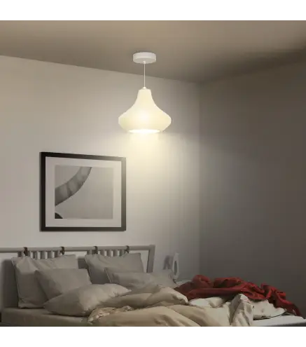 Lámpara de Techo LED Moderna Ø22x18 cm con Pantalla de Impresión 3D Luz Cálida de 3000K para Salón Dormitorio o Cocina