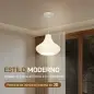 Lámpara de Techo LED Moderna Ø22x18 cm con Pantalla de Impresión 3D Luz Cálida de 3000K para Salón Dormitorio o Cocina