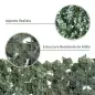 Seto Artificial Ocultación Jardín en Rollo 2,4x1 m Valla de Privacidad de Hiedra Artificial para Balcón Exterior