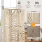 Biombo Divisor de Ambientes de 3 Paneles Plegable y Desmontable con Estampado de Hojas de Palma Tropical 120x1,7x170 cm