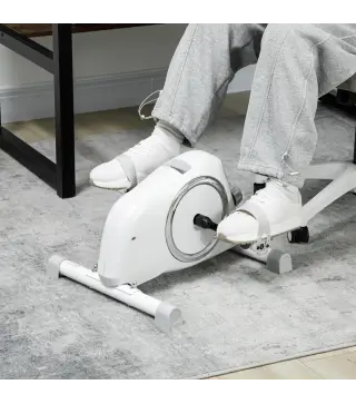 Mini Bicicleta Estática con Resistencia Magnética Pantalla LCD y Pedales Antideslizantes para Ejercitar Brazos y Piernas