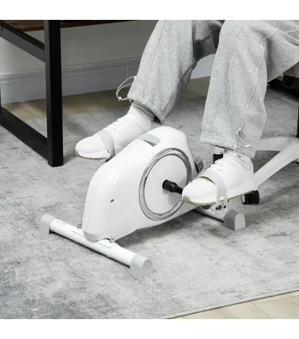 Mini Bicicleta Estática con Resistencia Magnética Pantalla LCD y Pedales Antideslizantes para Ejercitar Brazos y Piernas