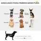 Cochecito para Mascotas con Barra de Empuje Ajustable Diseño Abierto Cojín y Ruedas 53x45x28 cm Negro