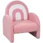 Sofá Infantil con Respaldo en Forma de Arcoíris Mini Sofá de Tejido Suave de Borreguito para Niños 45x41x52 cm Rosa Sofá Infantil con Respaldo en Forma de Arcoíris Mini Sofá de Tejido Suave de Borreguito para Niños 45x41x52 cm Rosa