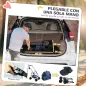 Carrito para Perros Plegable 3 en 1 con Cesta de Almacenaje Ventana de Malla y Sistema de Seguridad 76x50x102 cm Azul Carrito para Perros Plegable 3 en 1 con Cesta de Almacenaje Ventana de Malla y Sistema de Seguridad 76x50x102 cm Azul