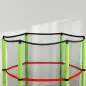 Cama Elástica Infantil Trampolín para Niños de 3-6 Años con Red de Seguridad Carga 45 kg Ø140x190 cm Verde