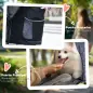 Cochecito para Perros Pequeños Plegable con Cesta de Almacenaje Capota Ajustable y 2 Ruedas Universales 81x48x99 cm Gris